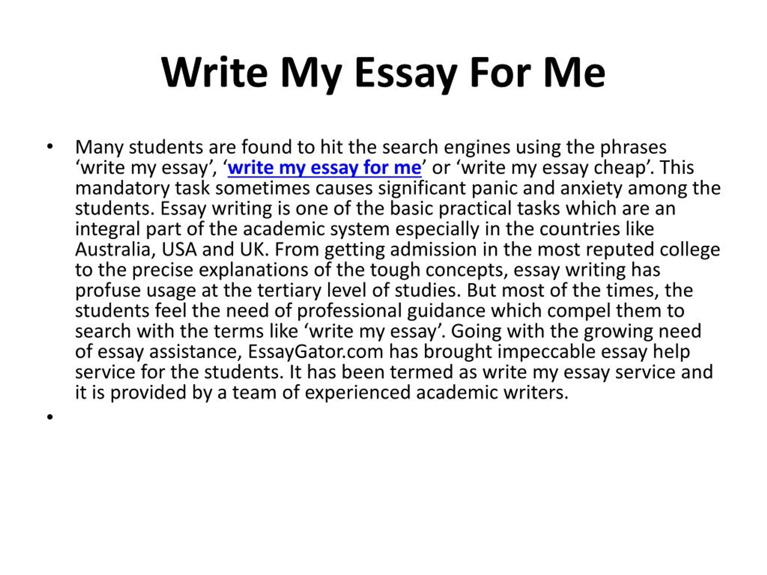Sample of essay about my life