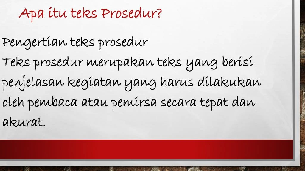 PPT - TEKS PROSEDUR KELAS 7 K13 PowerPoint Presentation - ID:7739880