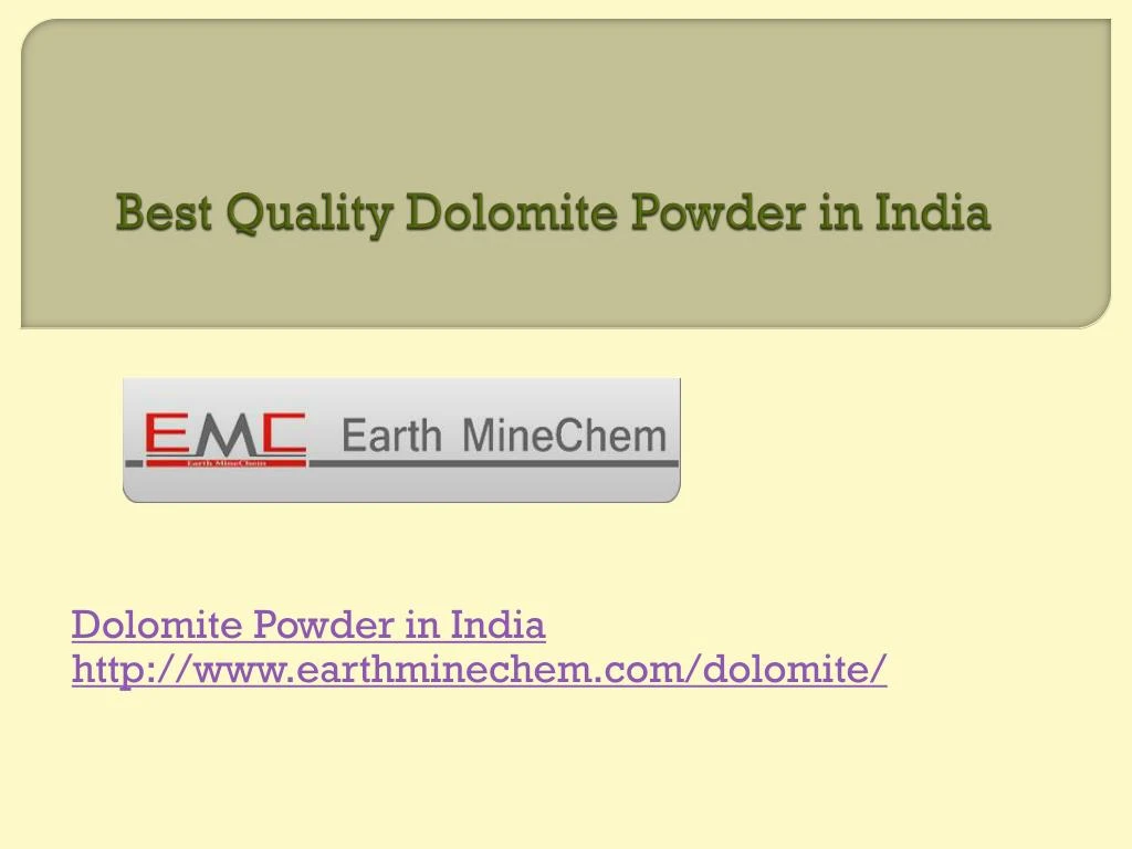 best quality dolomite powder in india n.
