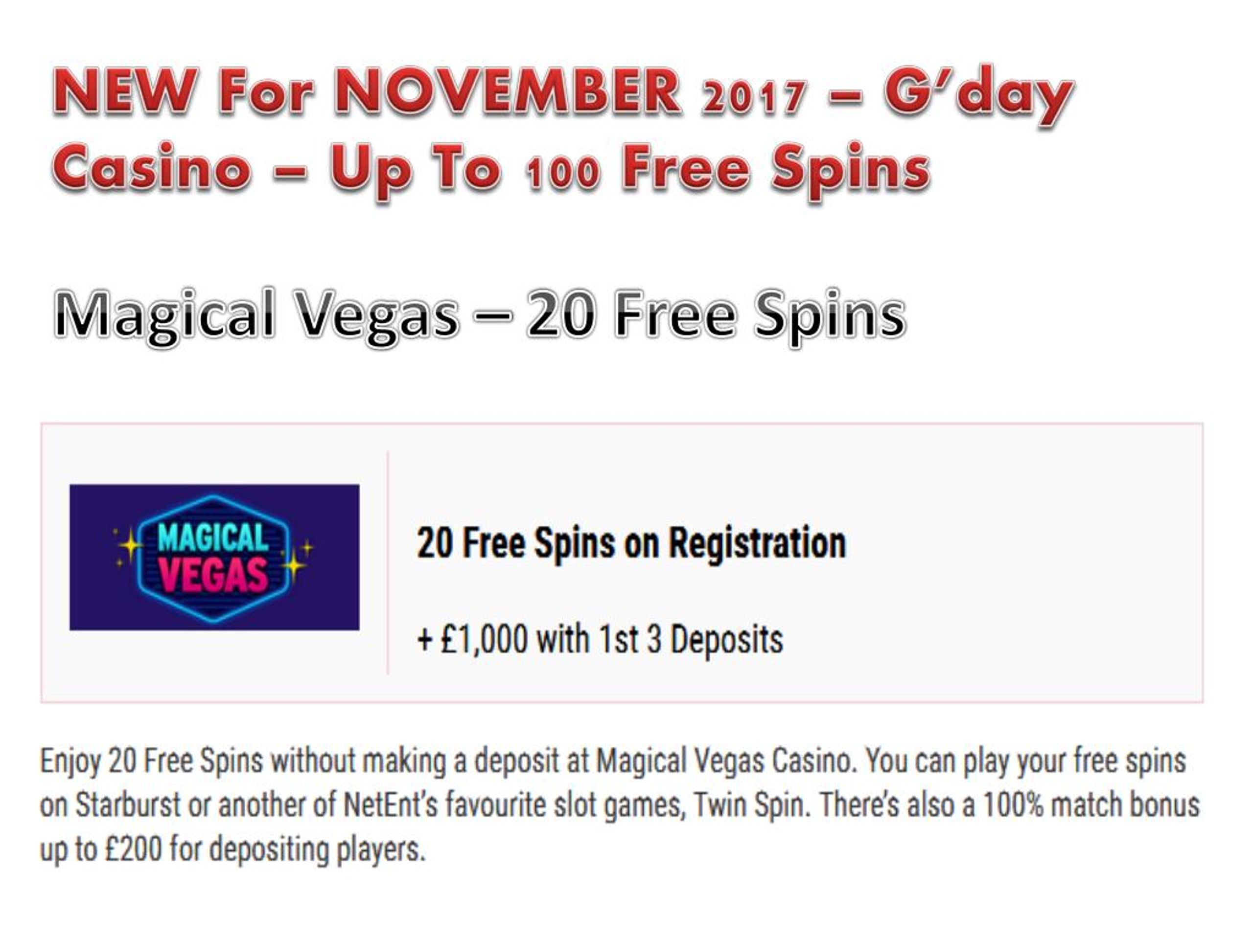 Gday Casino 50 Free Spins No Deposit