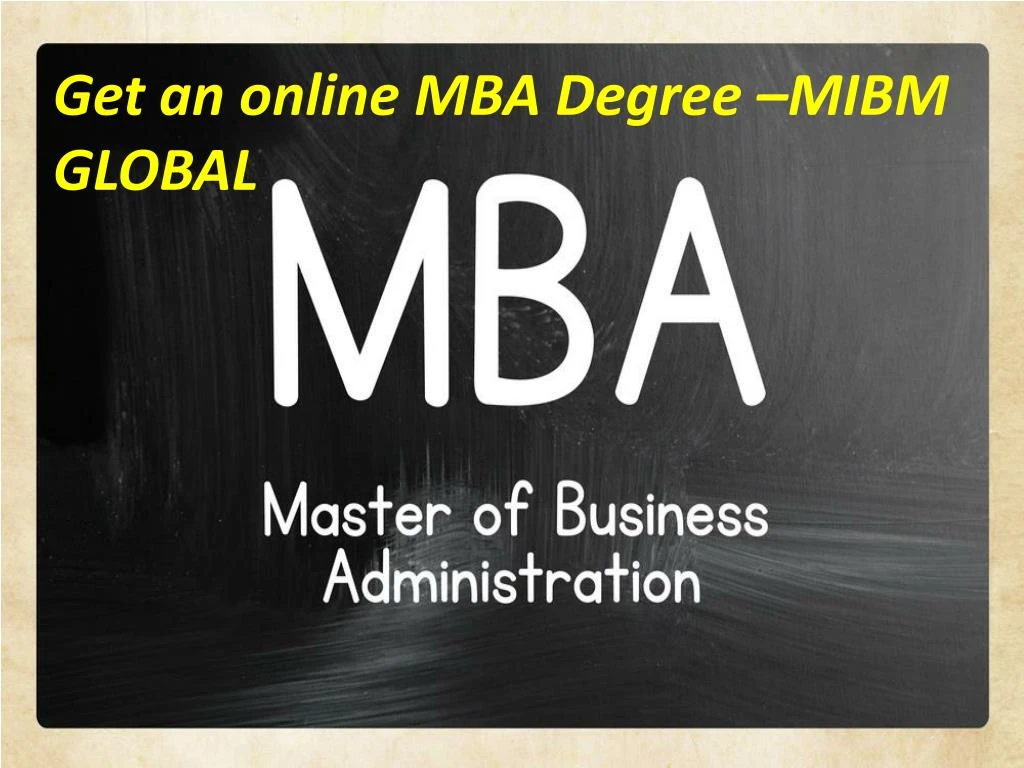 Ppt - Get An Online Mba Degree In India Powerpoint Presentation, Free 