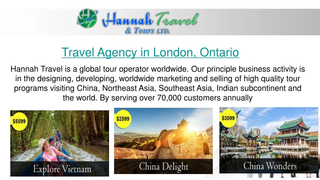 travel agency london on