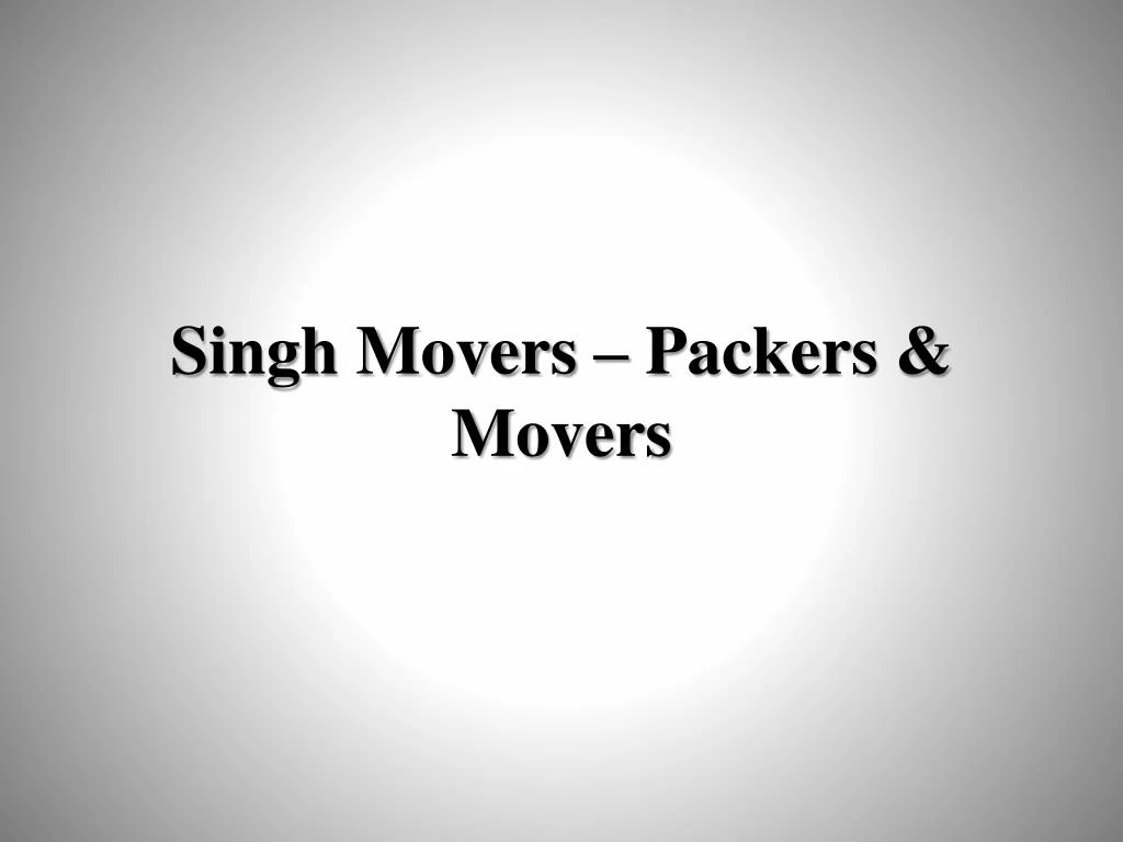 singh movers packers movers n.