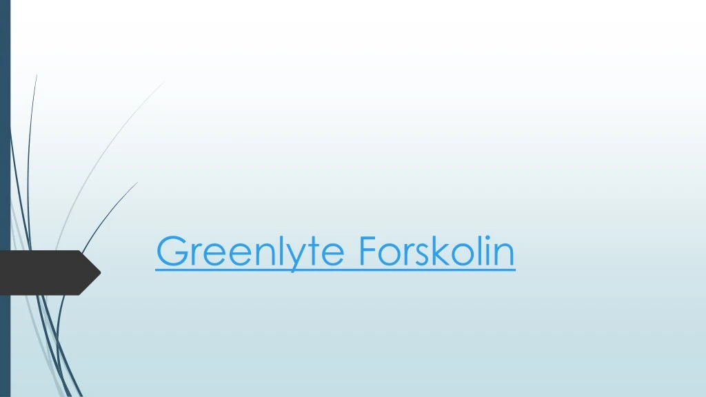 greenlyte forskolin n.