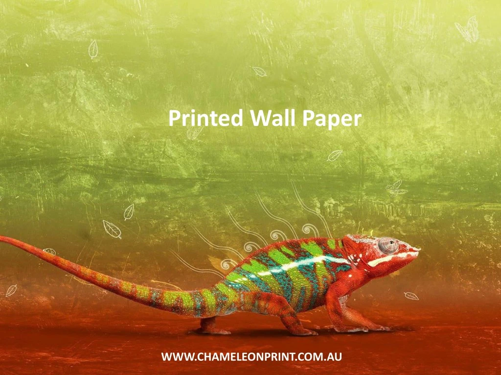 printed wall paper n.