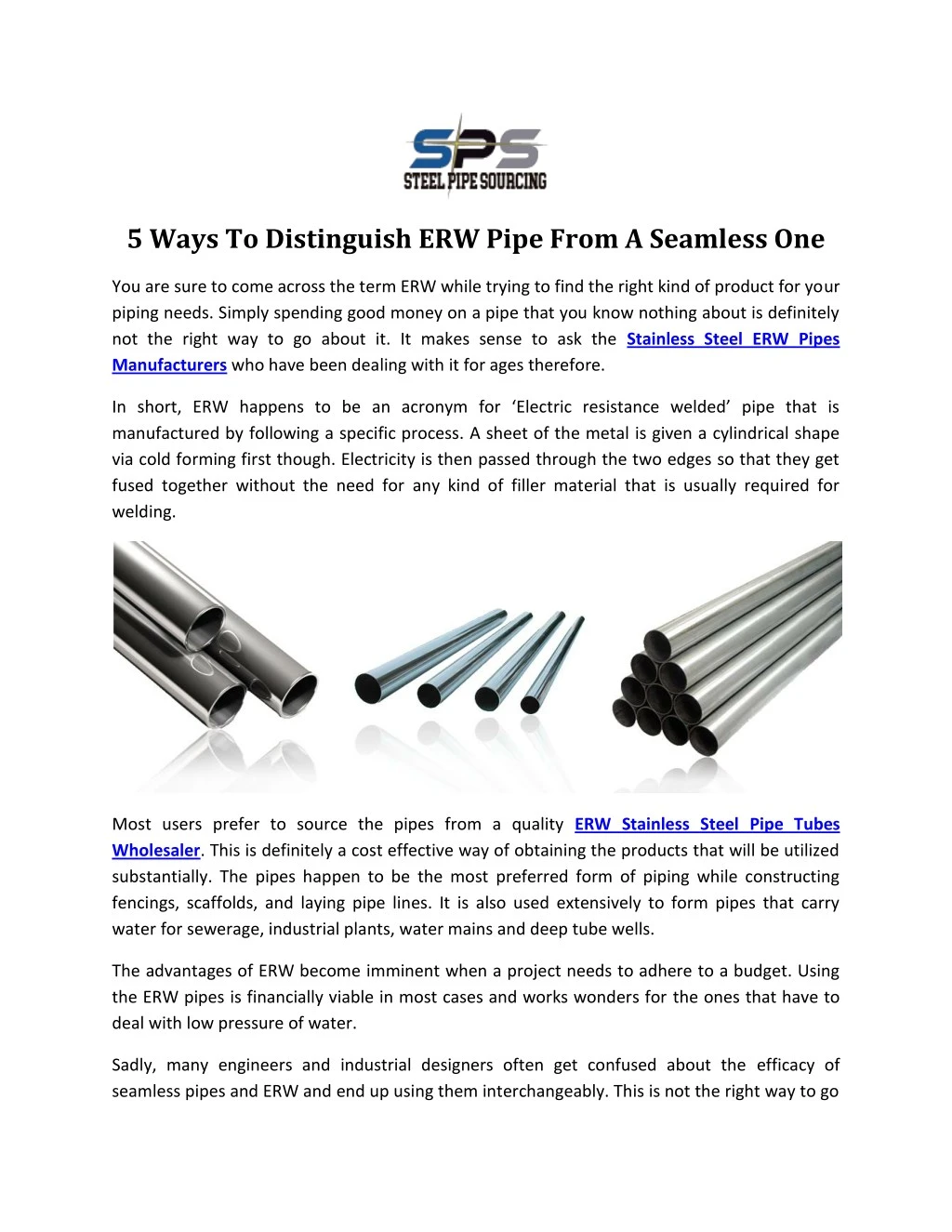 5 ways to distinguish erw pipe from a seamless one n.
