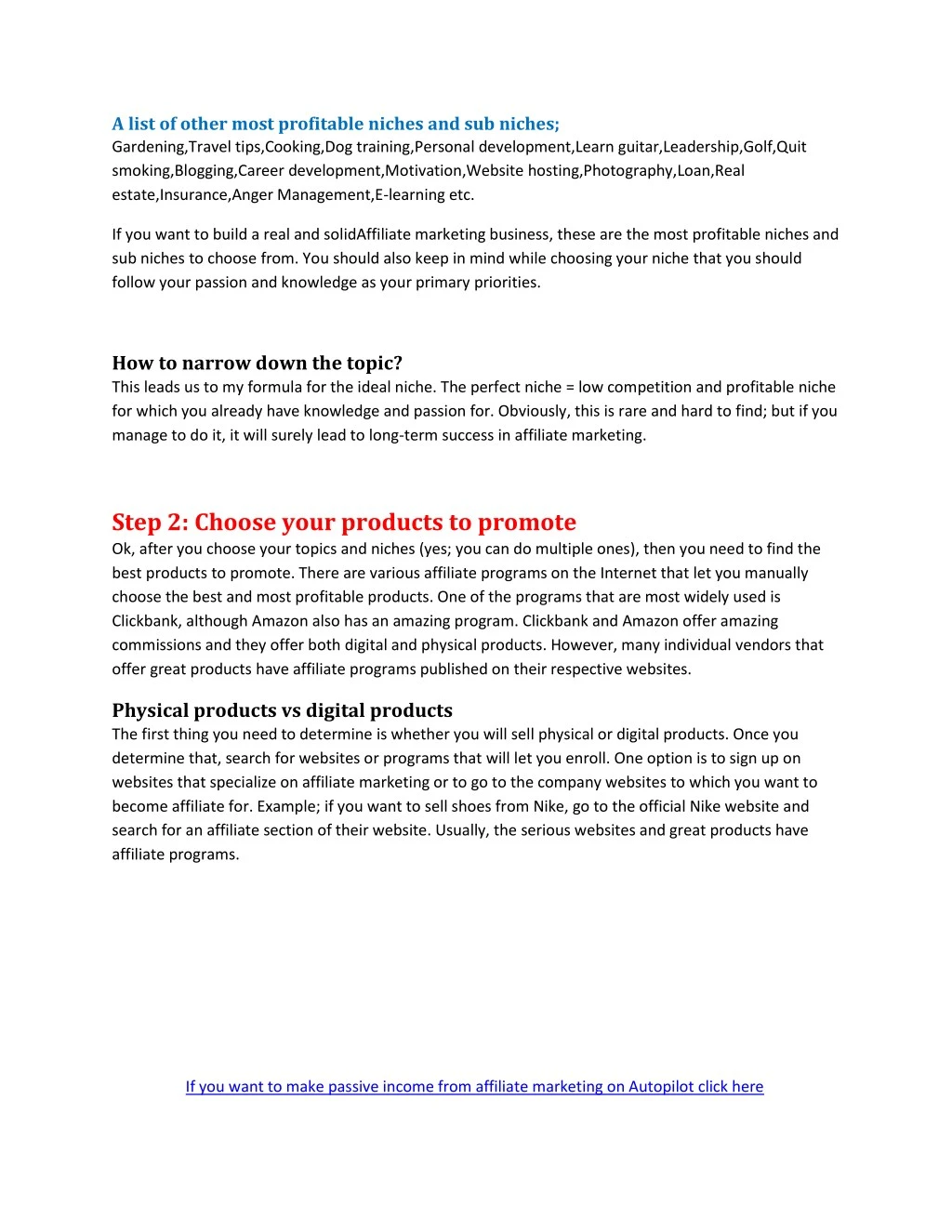 Forex sub niche