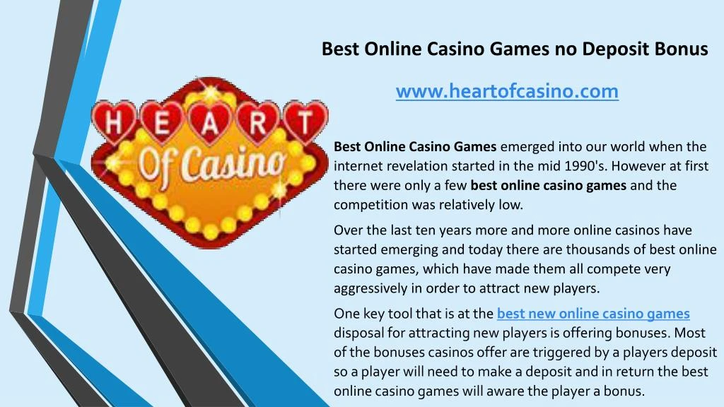 best online casino games no deposit bonus n.