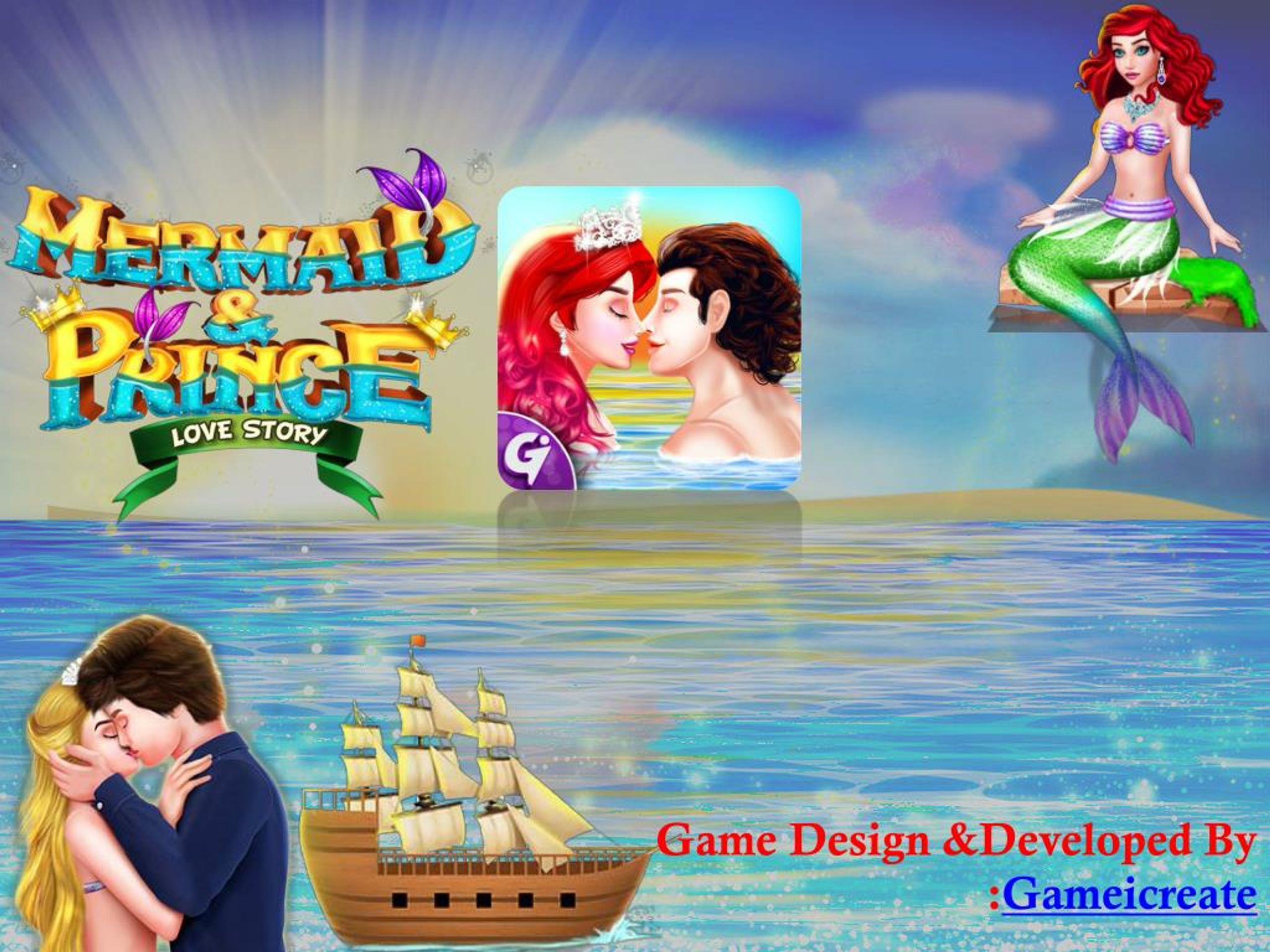 PPT - Mermaid & Prince Love Story PowerPoint Presentation, free download -  ID:7743801