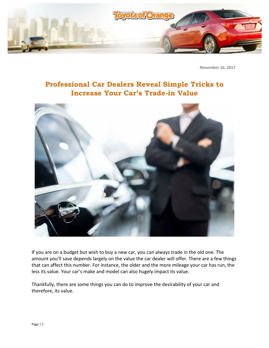 PPT Professional Car Dealers Reveal Simple Tricks to Increase Your Car’s Tradein Value