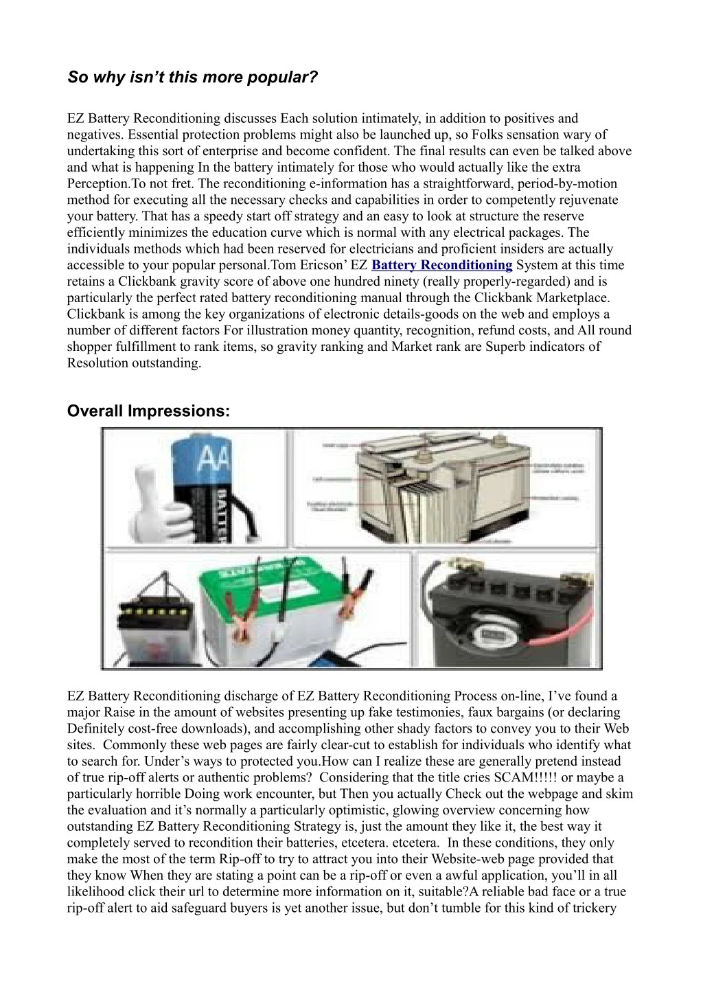 PPT - http://www.wellness786.com/ez-battery-reconditioning ...