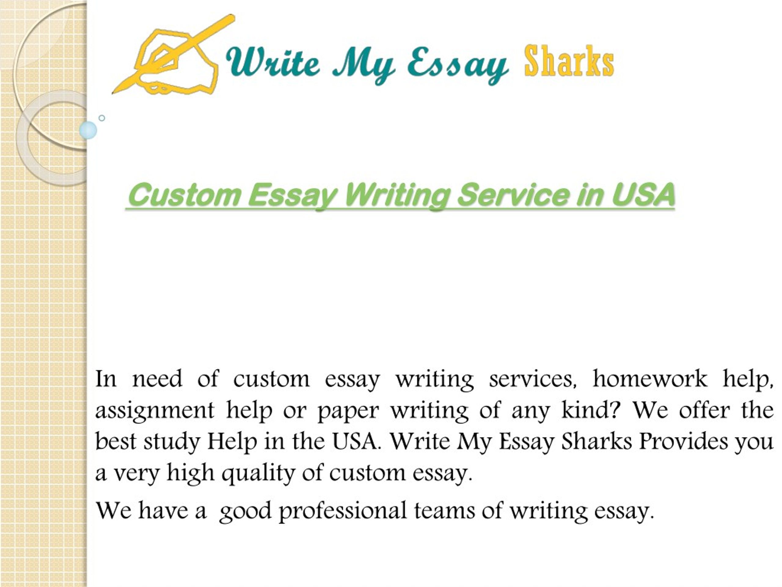 custom essays usa