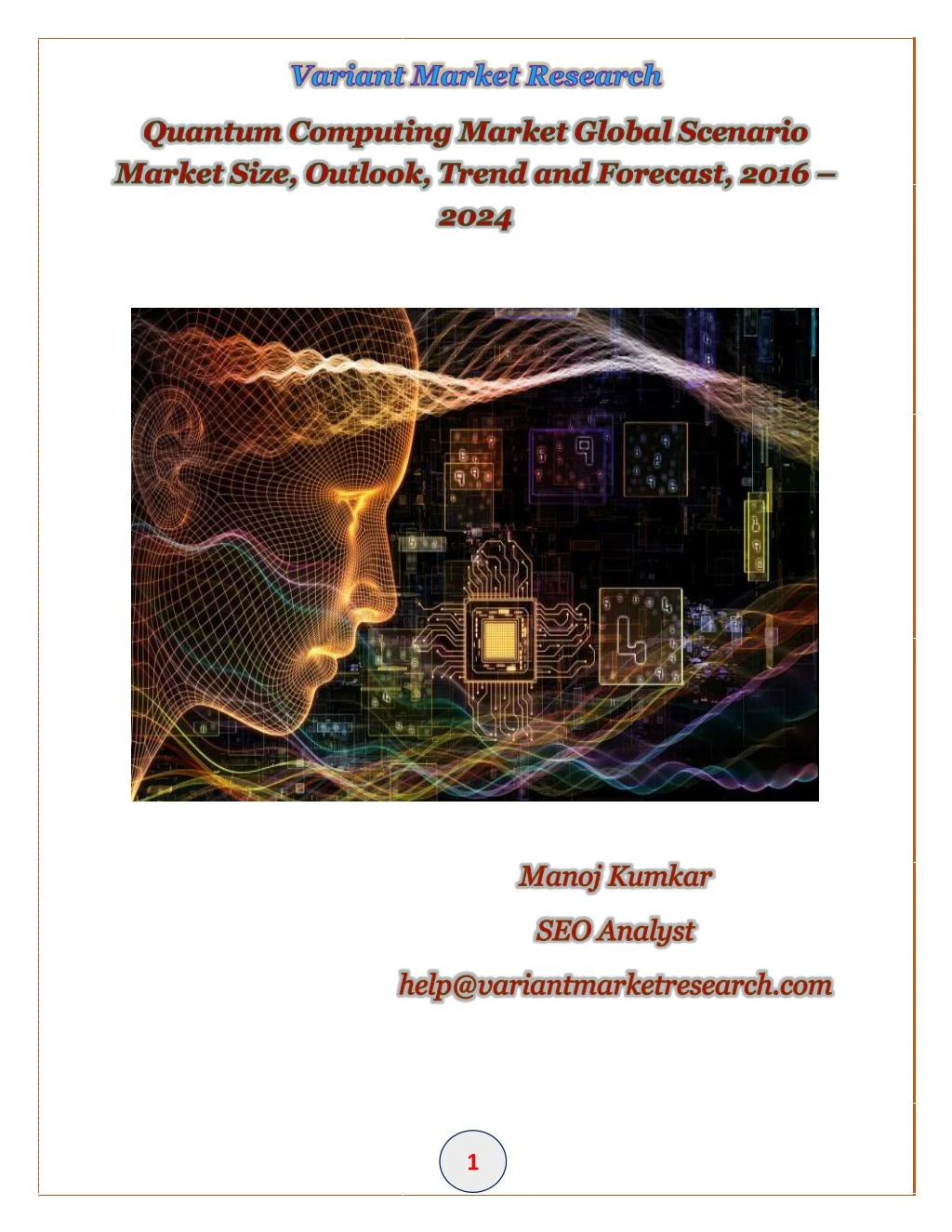 PPT Quantum Computing Market Global Scenario PowerPoint Presentation 