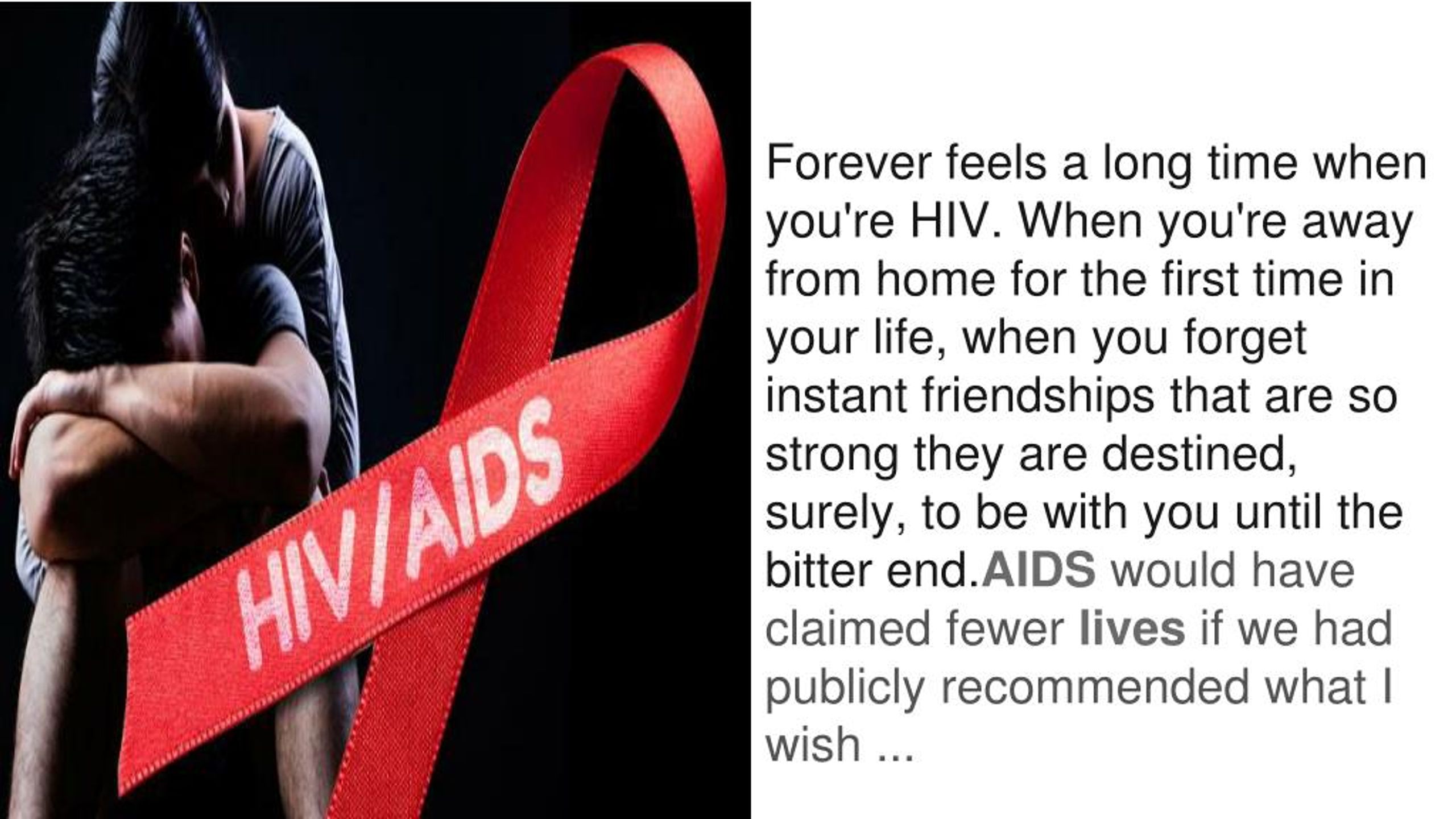 forever feels a long time when you re hiv when.