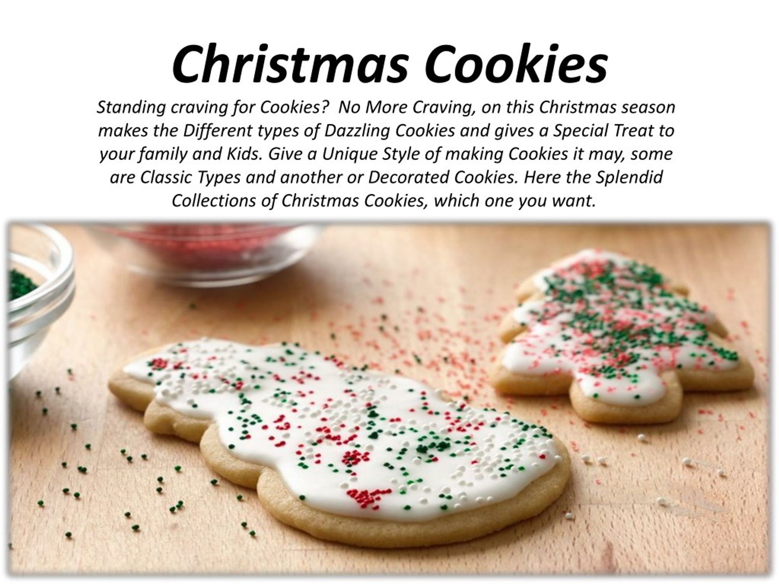 Ppt Christmas Cookies Powerpoint Presentation Free Download Id 7745901