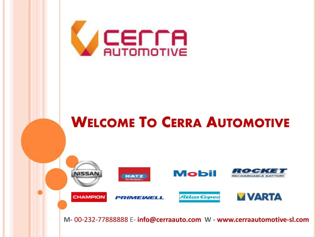 welcome to cerra automotive n.