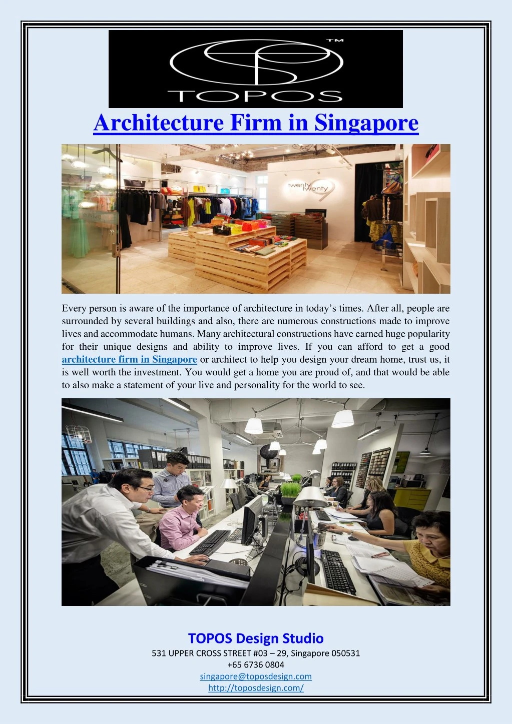 architecture firm in singapore n.