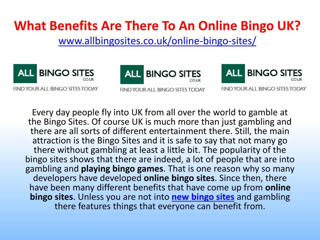 what benefits are there to an online bingo uk www allbingosites co uk online bingo sites n.