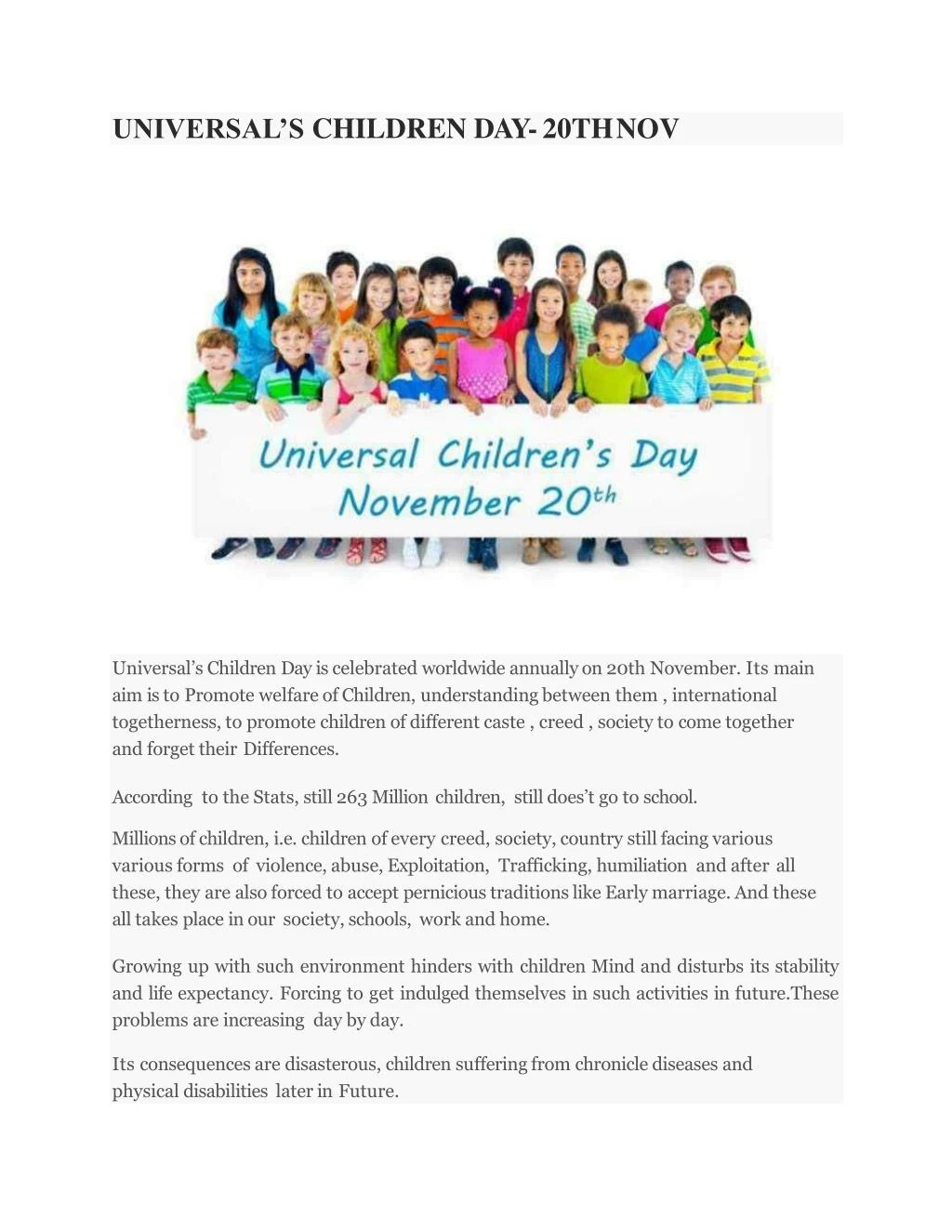 Ppt Universal Childrens Day Powerpoint Presentation Free Download Id 7746867