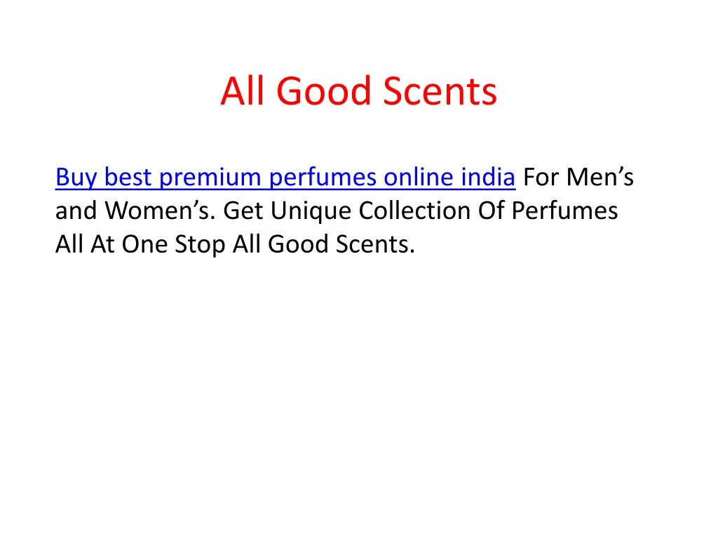 all good scents n.