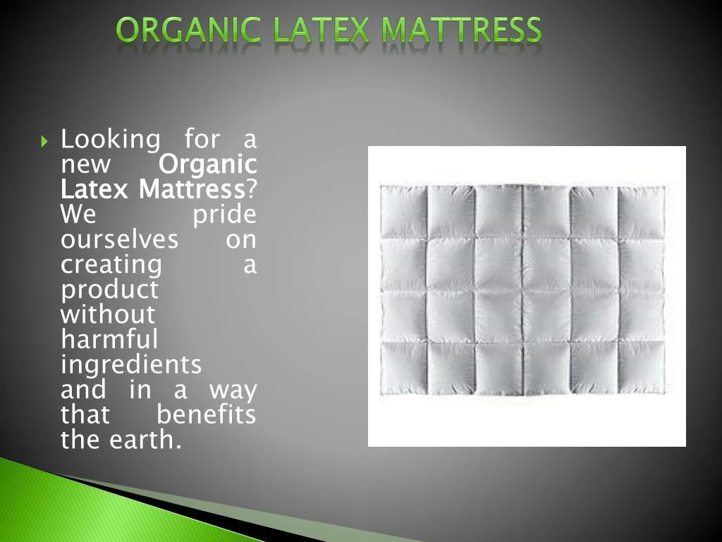 organic latex mattress n.