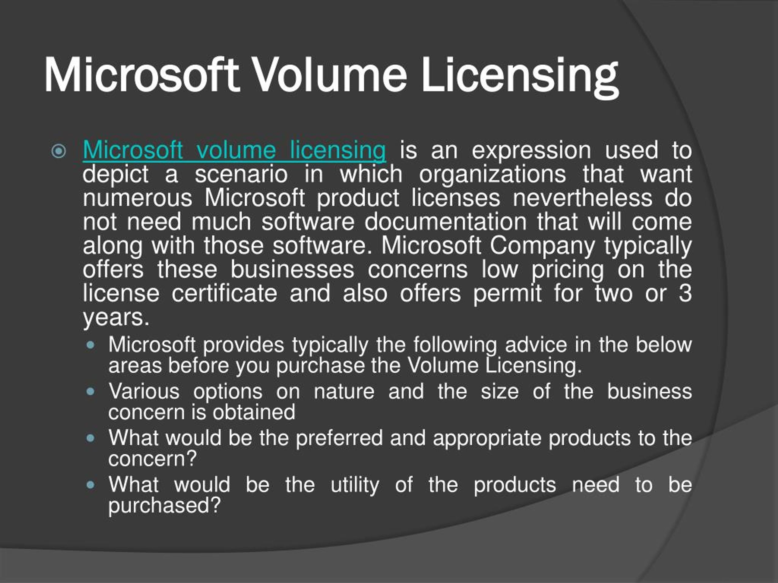 volume licensing microsoft pricing