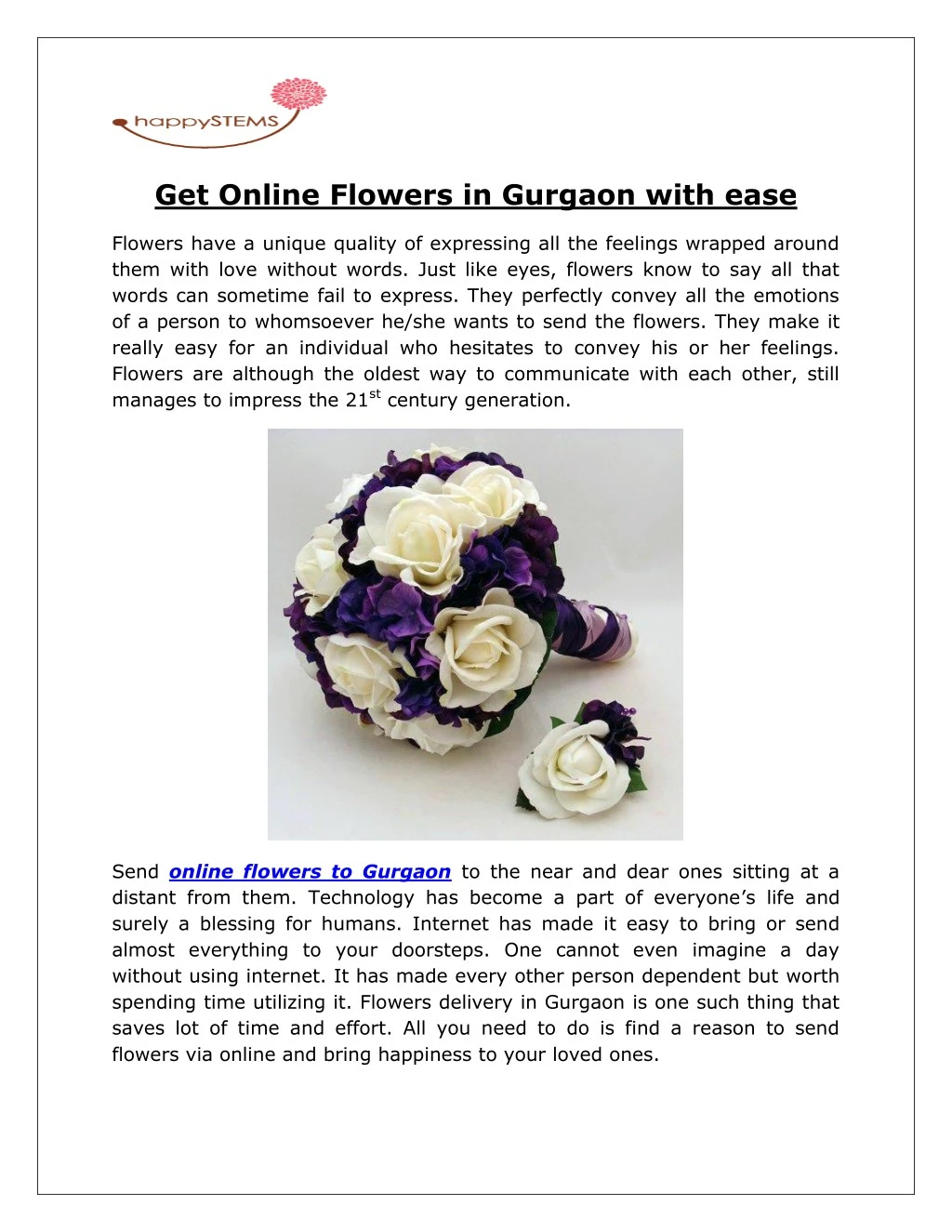 PPT Get Online Flowers in Gurgaon with ease PowerPoint Presentation, free download ID7748202