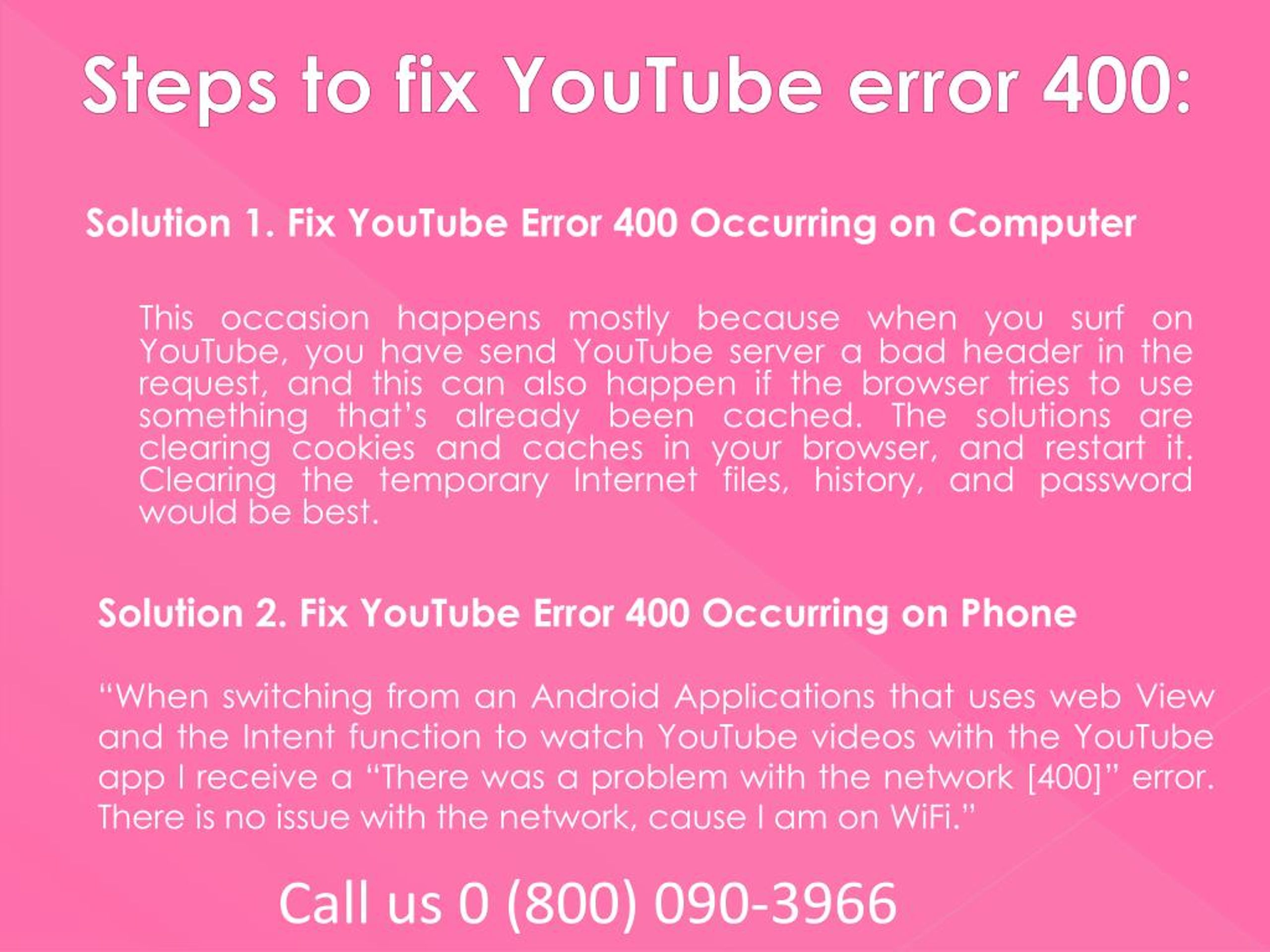 Error 400. Ошибка 400. Youtube ошибка 400. Ошибка ютуб. Как исправить ошибку 400.