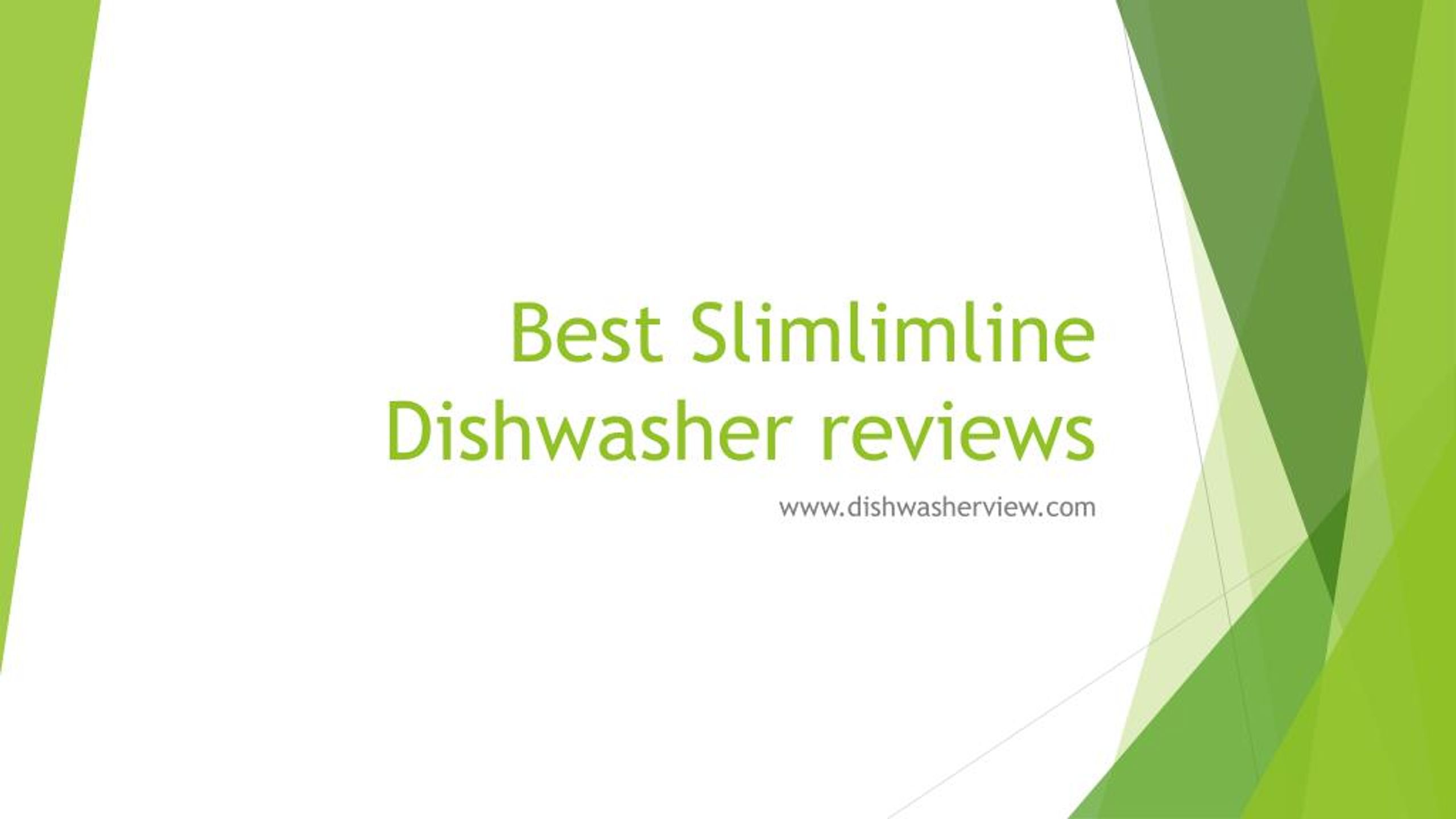 the best slimline dishwasher
