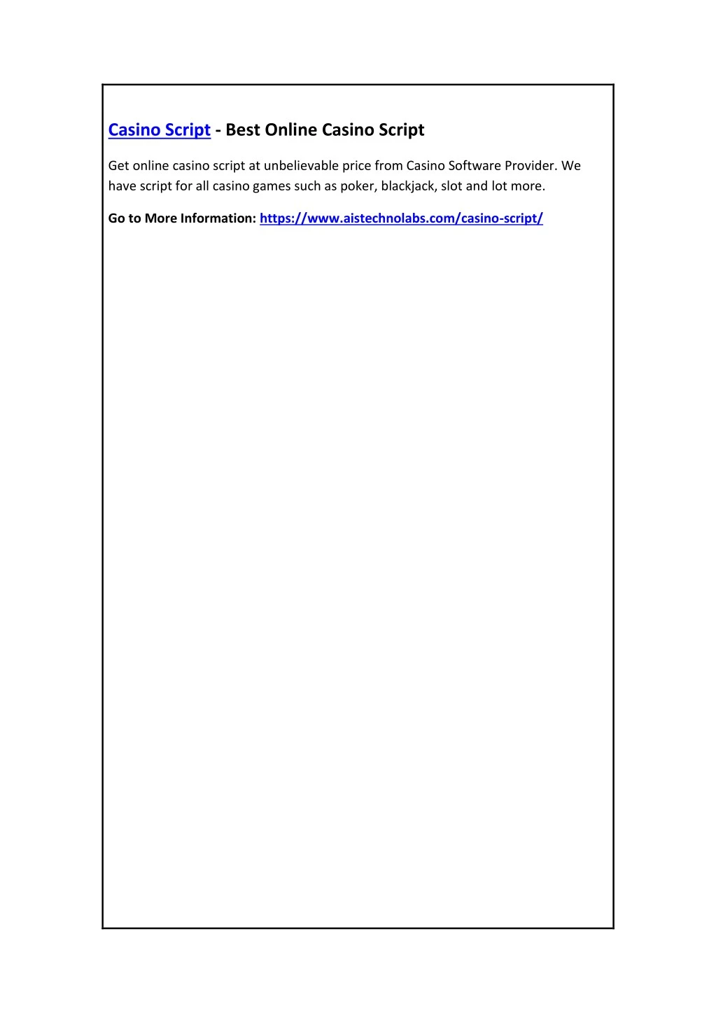 casino script best online casino script n.