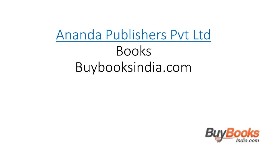 ananda publishers pvt ltd books buybooksindia com n.