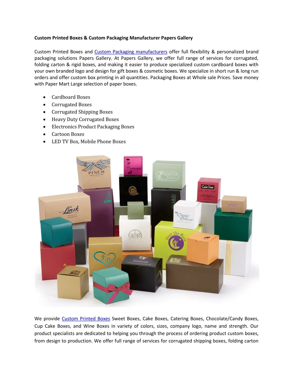 custom boxes
