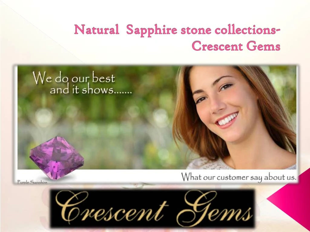 natural sapphire stone collections crescent gems n.