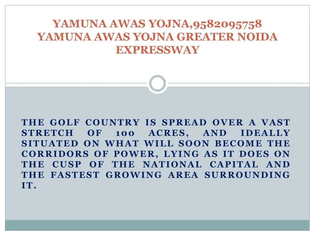 yamuna awas yojna 9582095758 yamuna awas yojna greater noida expressway n.