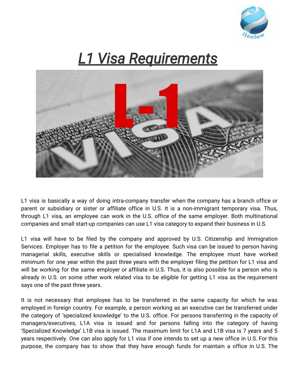 PPT - L1 Visa Requirements PowerPoint Presentation, Free Download - ID ...