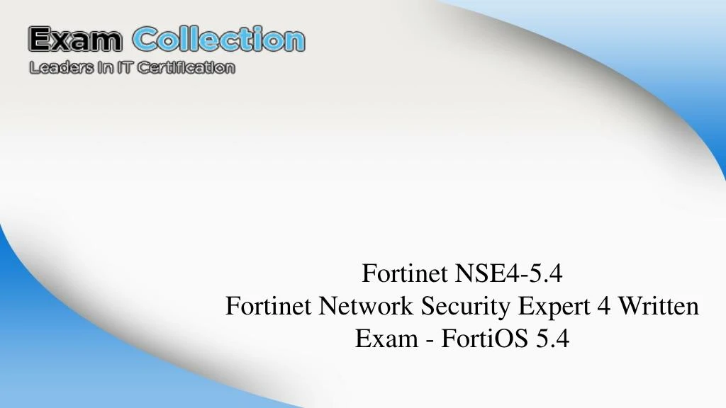 NSE5_FAZ-6.4 Training Materials