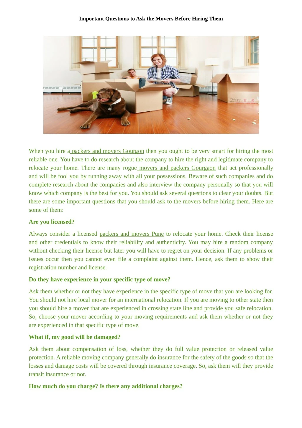 important questions to ask the movers before n.