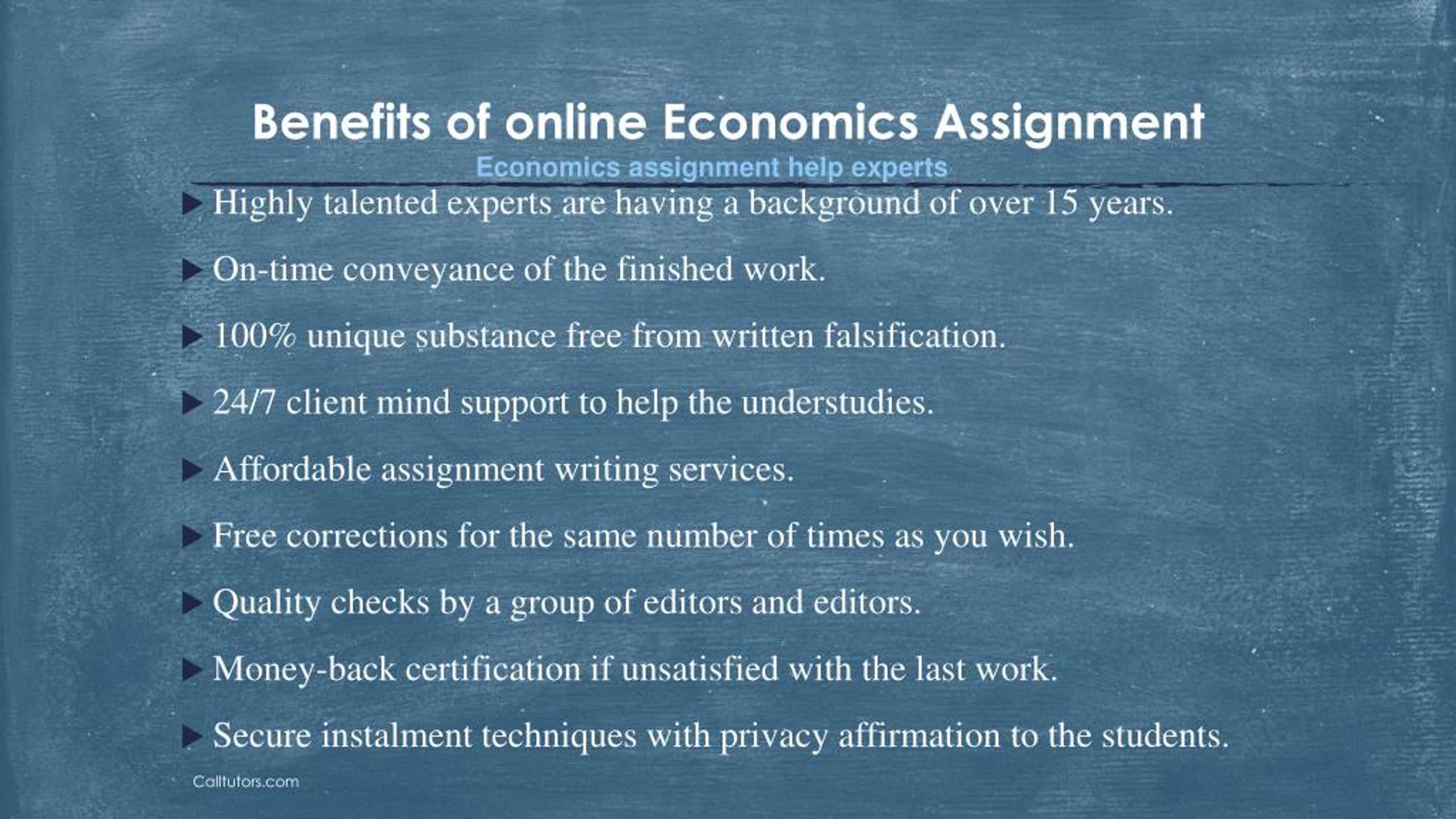 economics assignment online