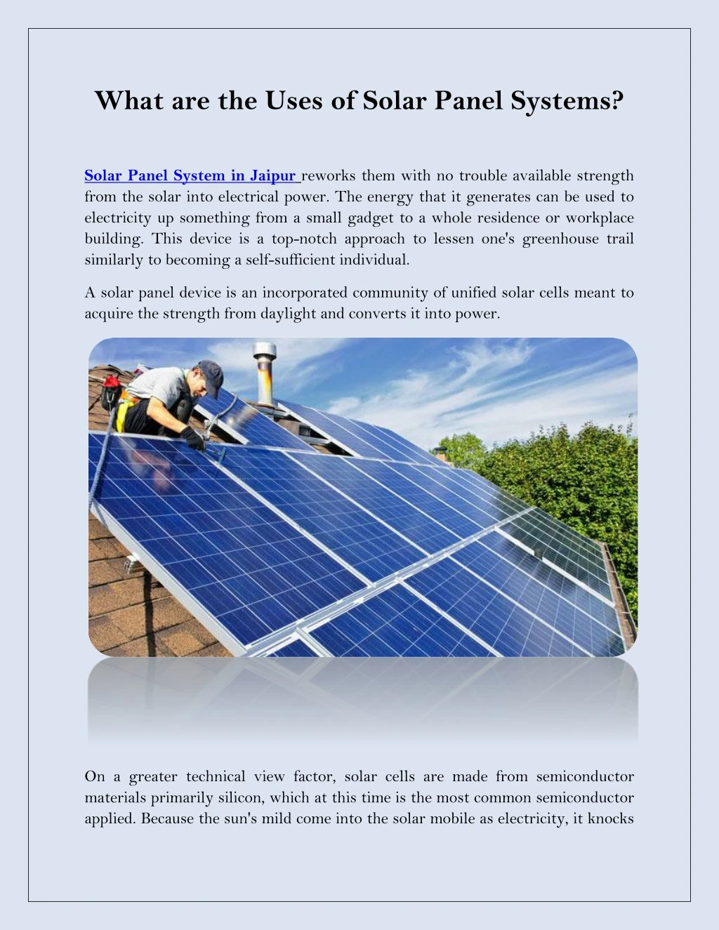 ppt-what-are-the-uses-of-solar-panel-systems-powerpoint-presentation