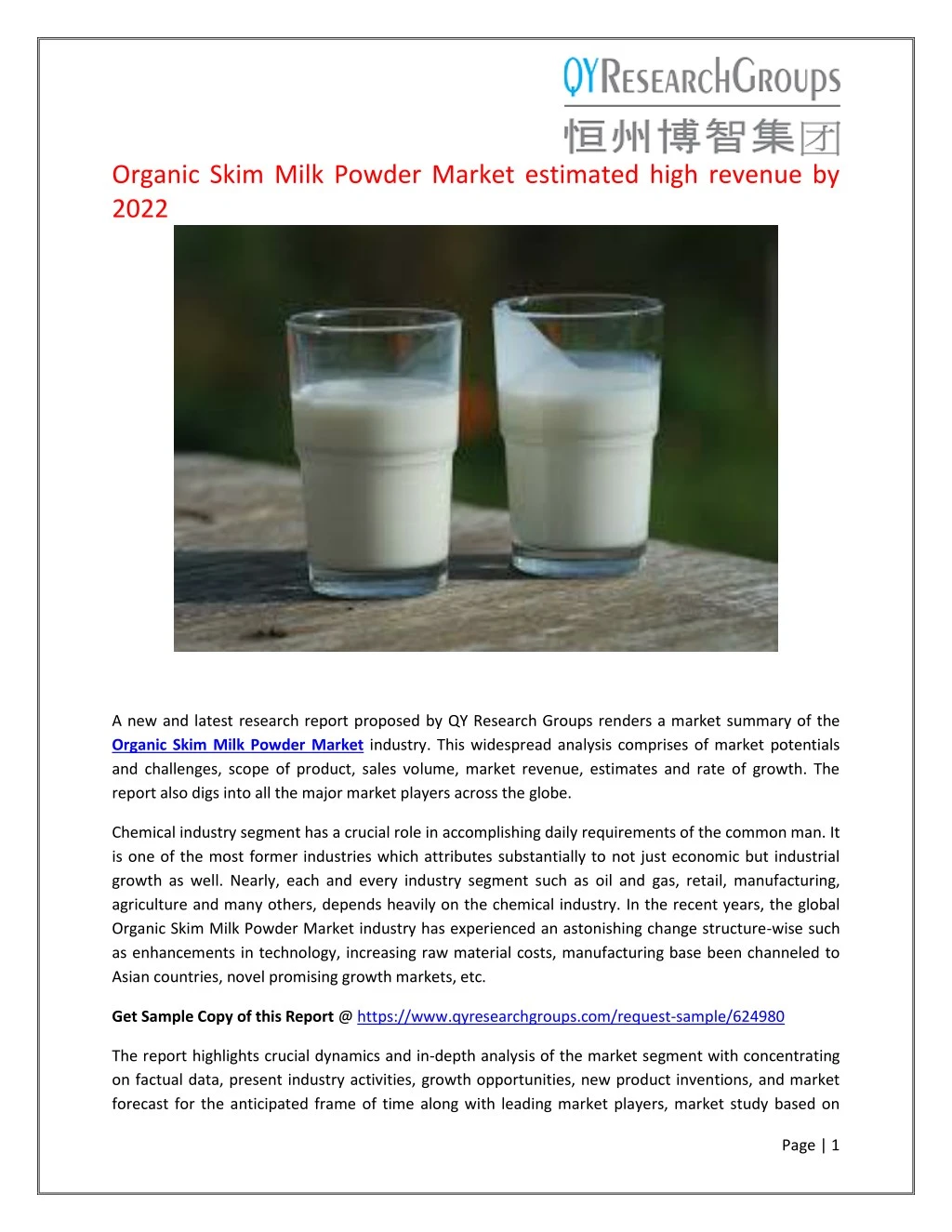 skim milk powder market demand