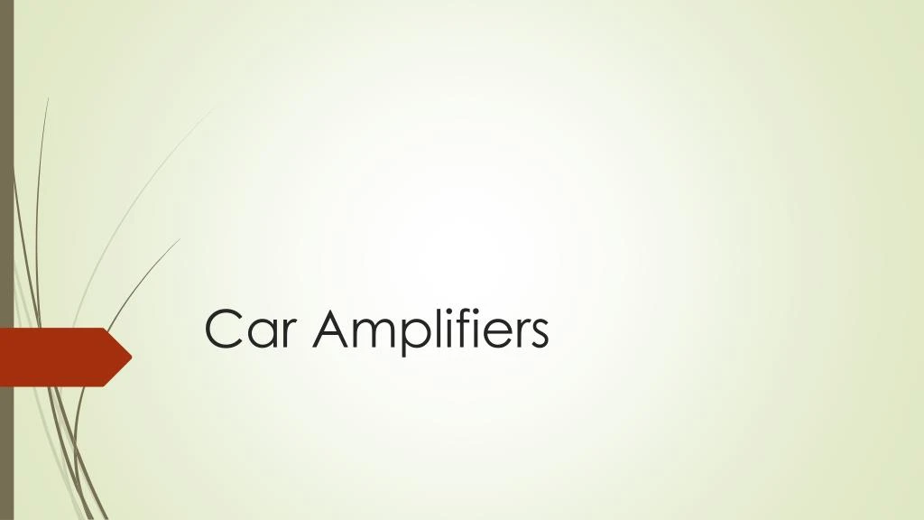 car amplifiers n.