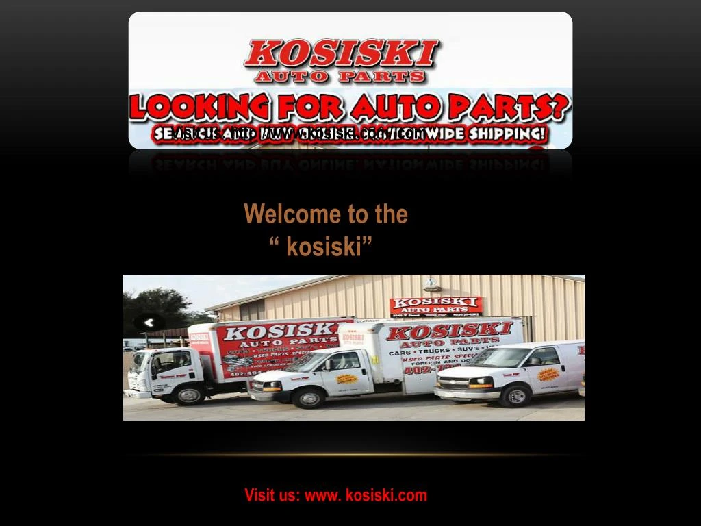 PPT Used auto parts omaha PowerPoint Presentation, free download ID