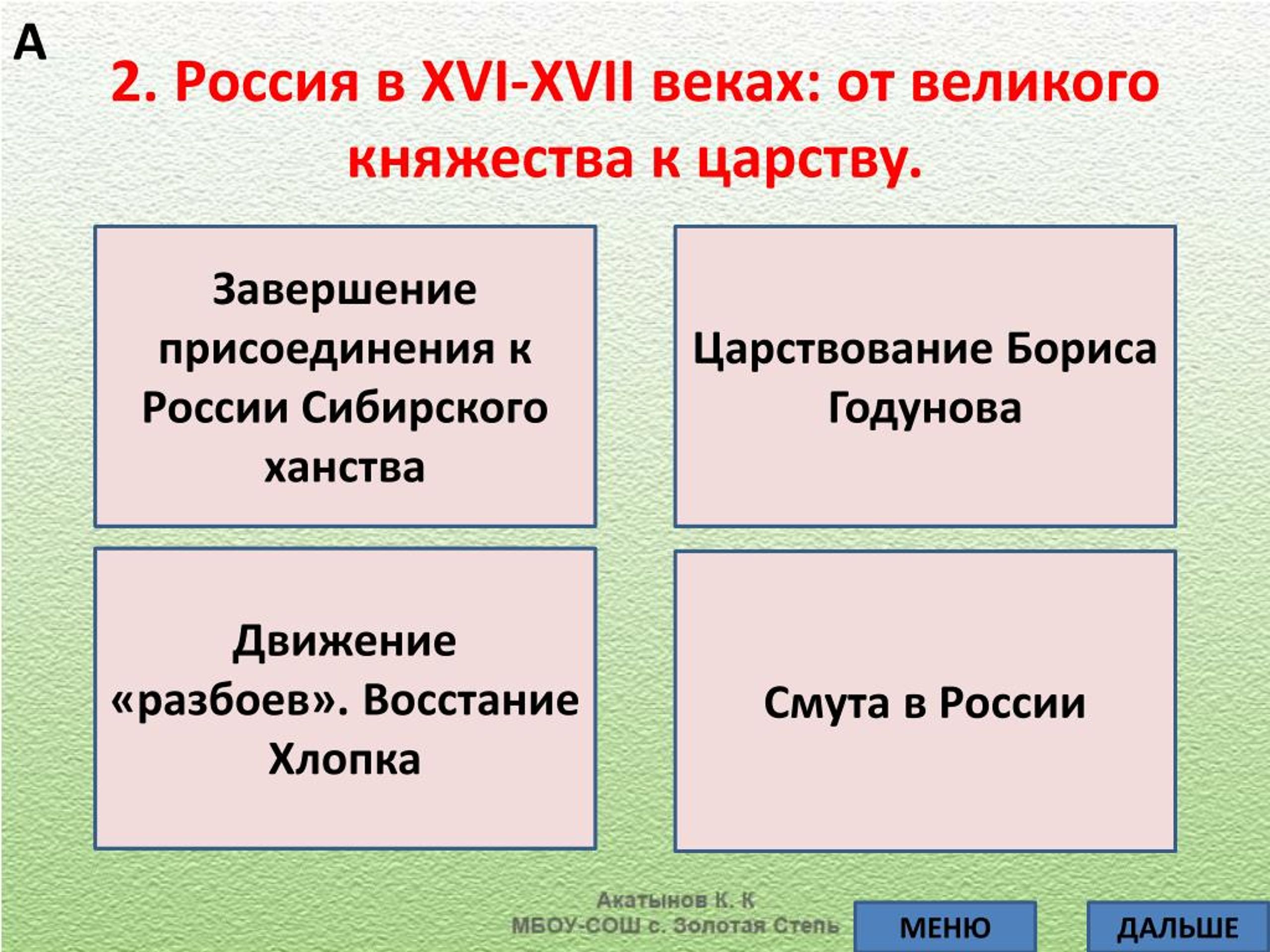 От великого княжества к царству презентация