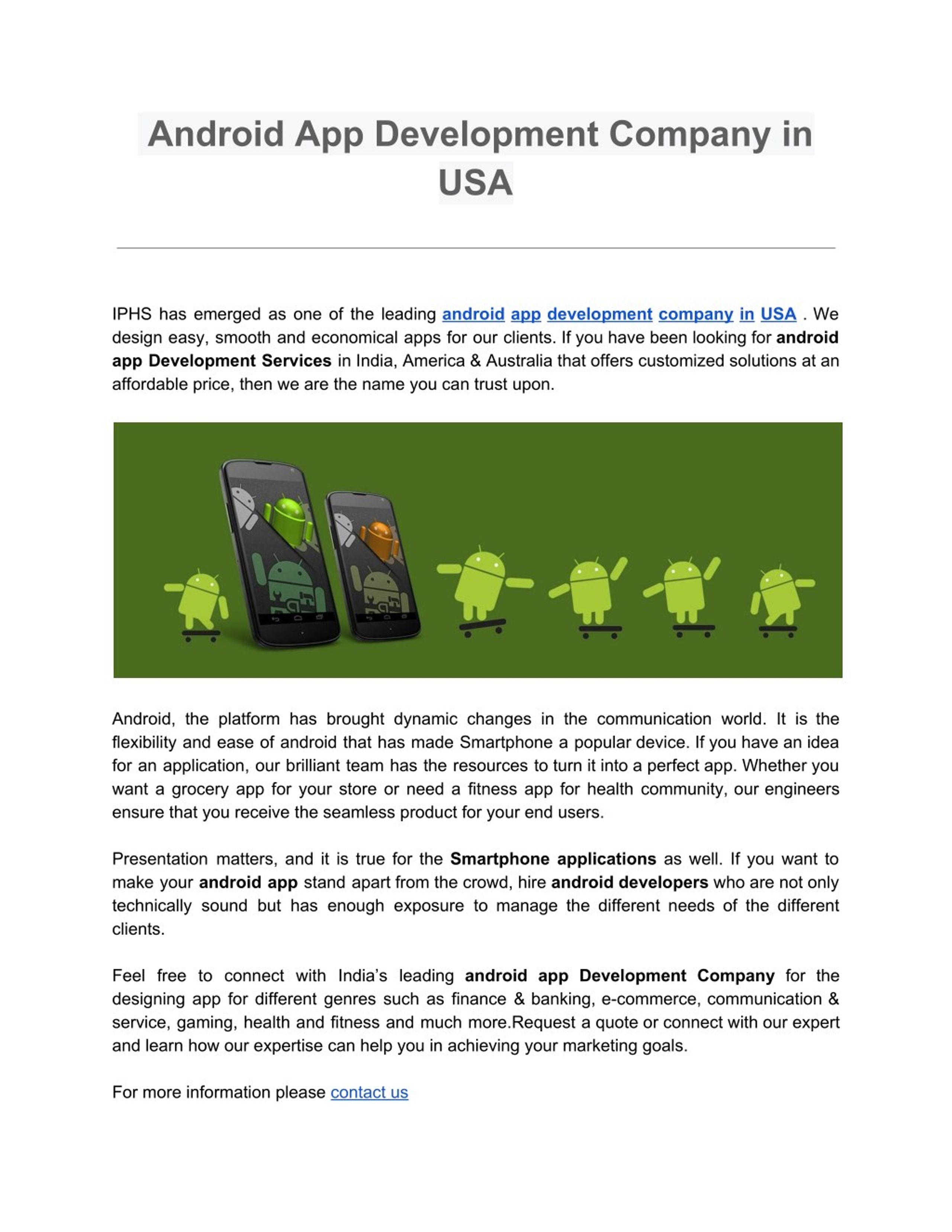 Ppt Android App Development Company In Usa Powerpoint Presentation Free Download Id 7758211