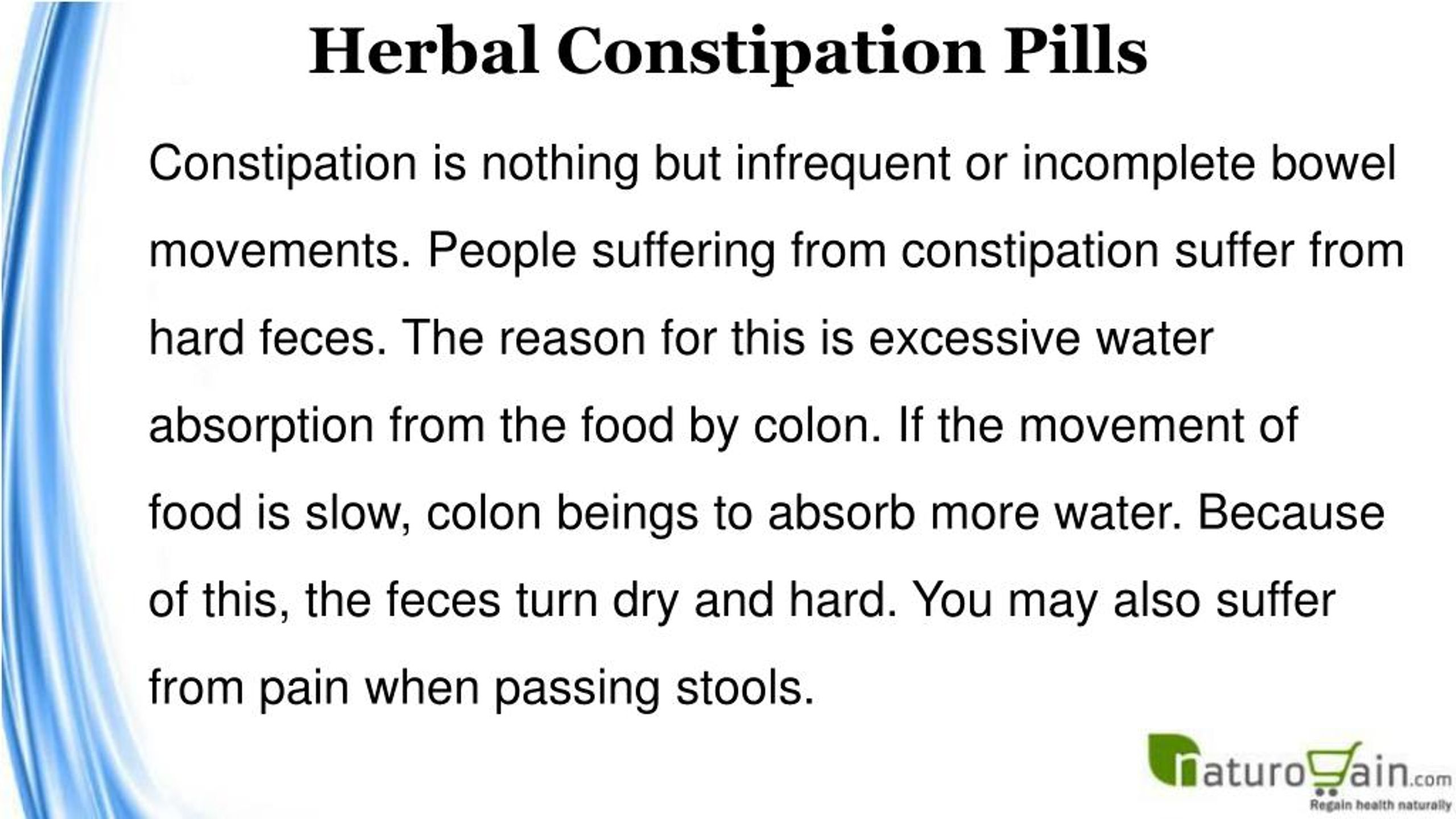 Ppt Do Herbal Constipation Pills Work To Prevent Hard Stool Causes