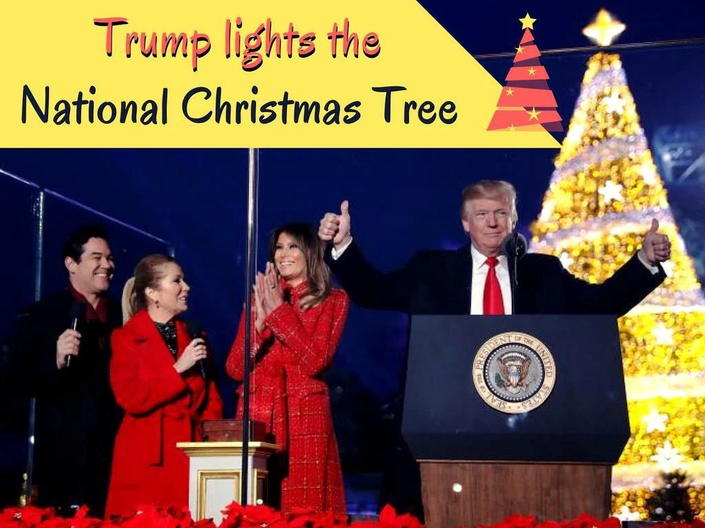trump lights the national christmas tree n.