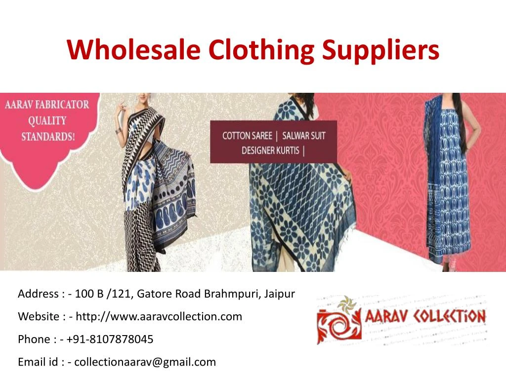 wholesale clothing suppliers n.