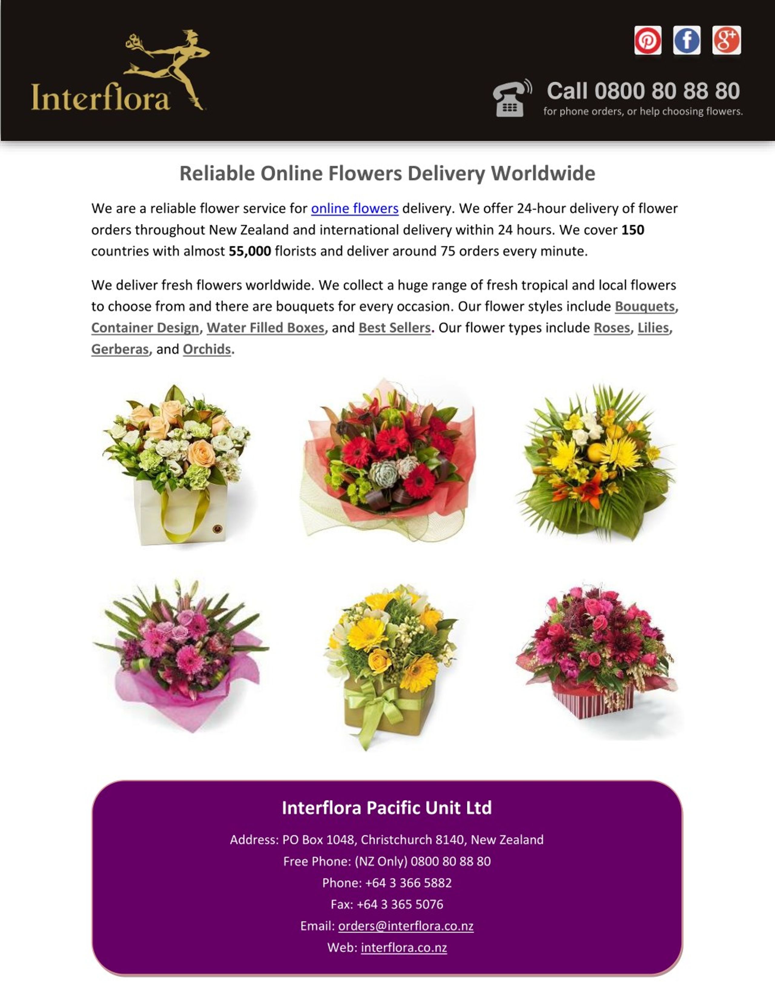 worldwide flower delivery