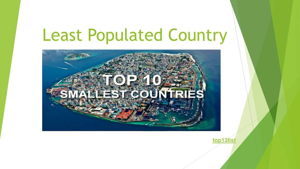 PPT - Least Populated Country in the World | top13list.com PowerPoint ...
