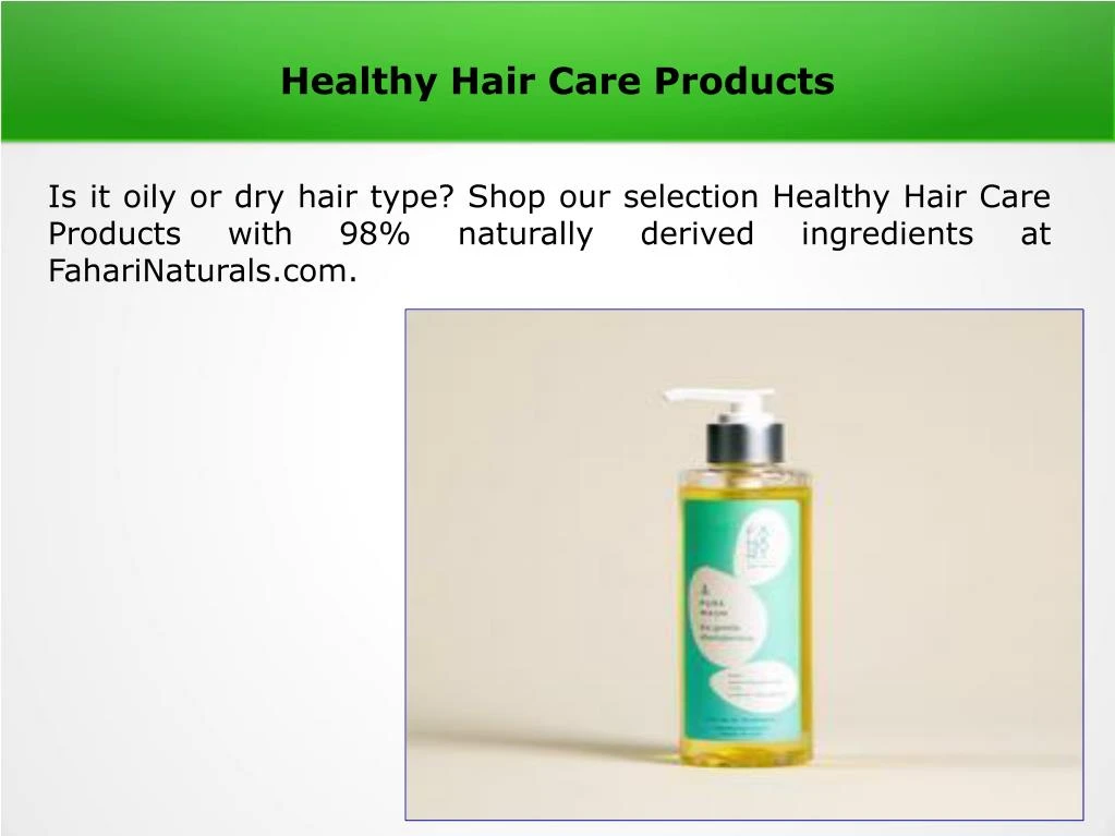 healthy hair care products n.